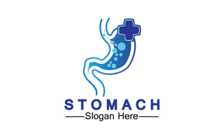 Health stomach icon logo vector template logo v19