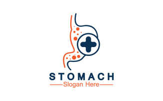 Health stomach icon logo vector template logo v20
