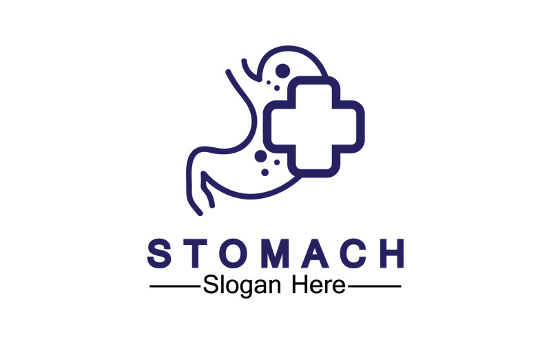 Health stomach icon logo vector template logo v22 Logo Template