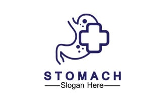 Health stomach icon logo vector template logo v22