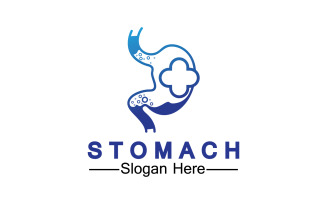 Health stomach icon logo vector template logo v23