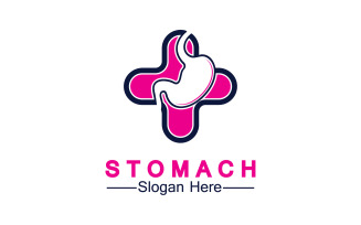 Health stomach icon logo vector template logo v26