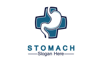 Health stomach icon logo vector template logo v27