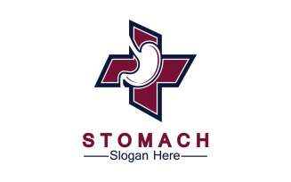 Health stomach icon logo vector template logo v28