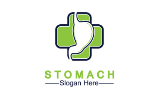 Health stomach icon logo vector template logo v29
