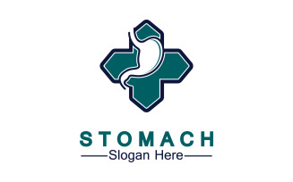 Health stomach icon logo vector template logo v31