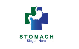 Health stomach icon logo vector template logo v33