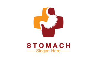 Health stomach icon logo vector template logo v34