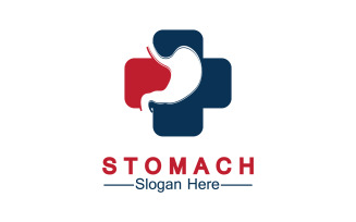 Health stomach icon logo vector template logo v35