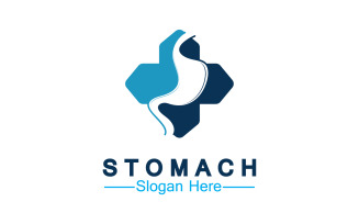 Health stomach icon logo vector template logo v37