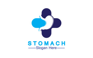 Health stomach icon logo vector template logo v38