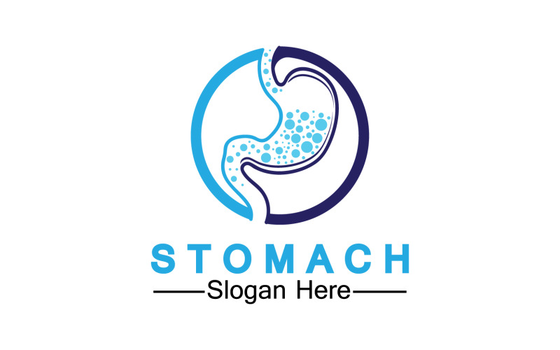 Health stomach icon logo vector template logo v42 Logo Template