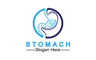 Health stomach icon logo vector template logo v42