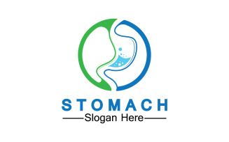 Health stomach icon logo vector template logo v43