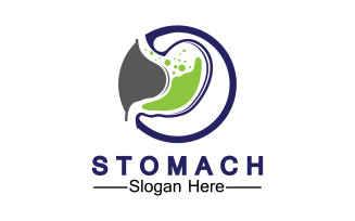 Health stomach icon logo vector template logo v46