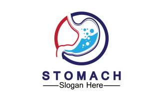 Health stomach icon logo vector template logo v47
