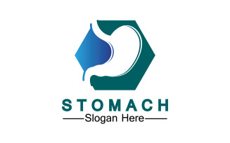Health stomach icon logo vector template logo v52