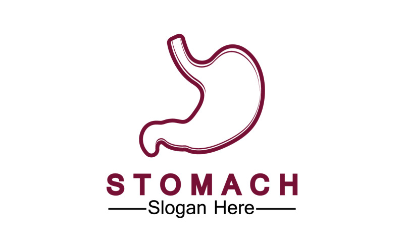 Health stomach icon logo vector template logo v7 Logo Template