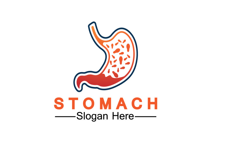 Health stomach icon logo vector template logo v9 Logo Template