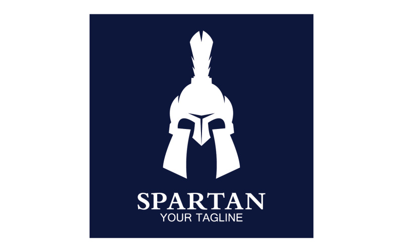 Spartan helmet gladiator icon logo vector v12 Logo Template