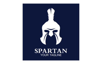 Spartan helmet gladiator icon logo vector v14