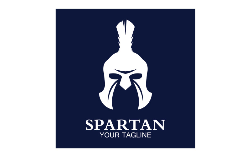 Spartan helmet gladiator icon logo vector v14 Logo Template