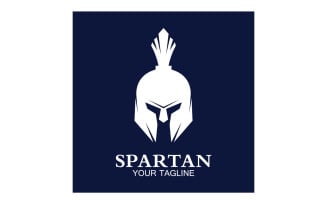 Spartan helmet gladiator icon logo vector v15