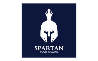 Spartan helmet gladiator icon logo vector v15