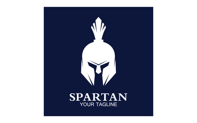 Spartan helmet gladiator icon logo vector v15 Logo Template