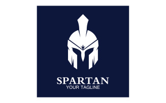 Spartan helmet gladiator icon logo vector v16