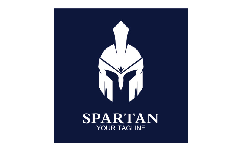 Spartan helmet gladiator icon logo vector v16 Logo Template