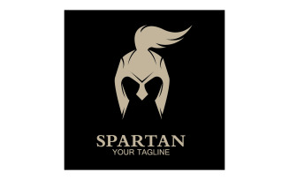 Spartan helmet gladiator icon logo vector v20