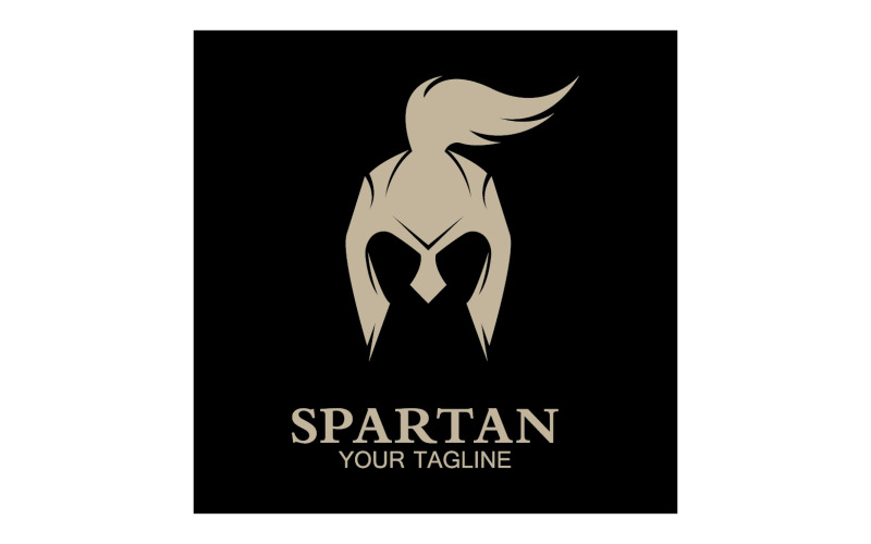 Spartan helmet gladiator icon logo vector v20 Logo Template
