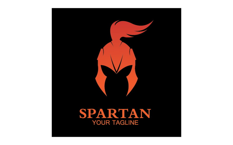 Spartan helmet gladiator icon logo vector v23 Logo Template