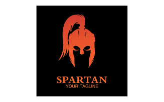 Spartan helmet gladiator icon logo vector v24