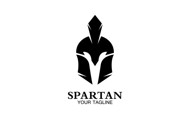 Spartan helmet gladiator icon logo vector v27 Logo Template