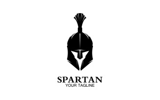 Spartan helmet gladiator icon logo vector v30