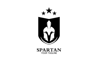 Spartan helmet gladiator icon logo vector v35