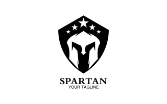 Spartan helmet gladiator icon logo vector v63
