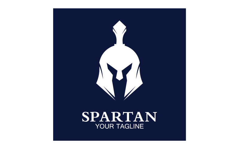 Spartan helmet gladiator icon logo vector v9 Logo Template