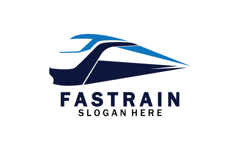 Faster train transportation icon logo v11 Logo Template