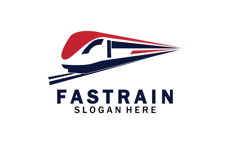 Faster train transportation icon logo v15 Logo Template