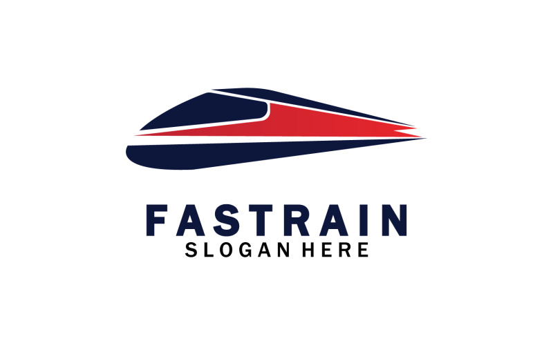 Faster train transportation icon logo v23 Logo Template