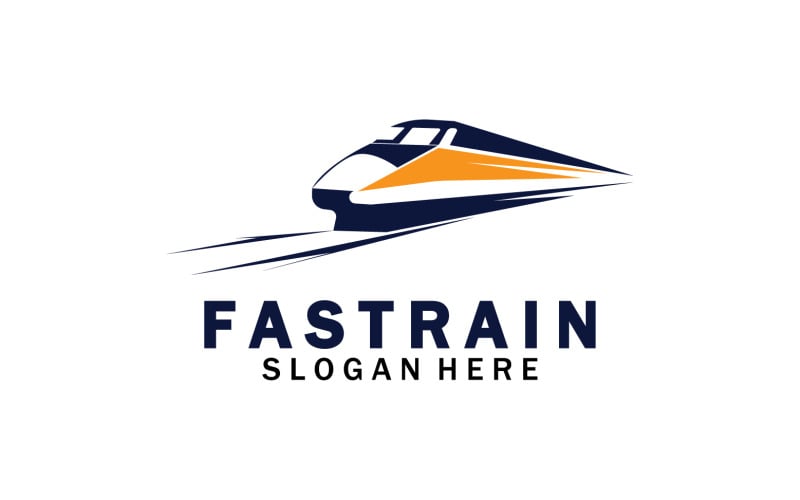 Faster train transportation icon logo v26 Logo Template
