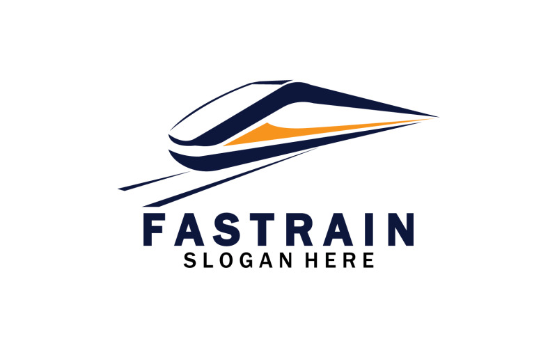 Faster train transportation icon logo v27 Logo Template