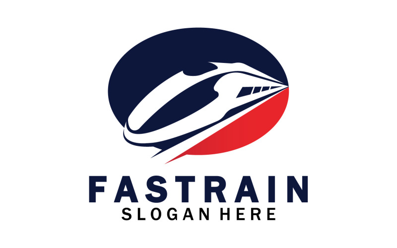 Faster train transportation icon logo v32 Logo Template