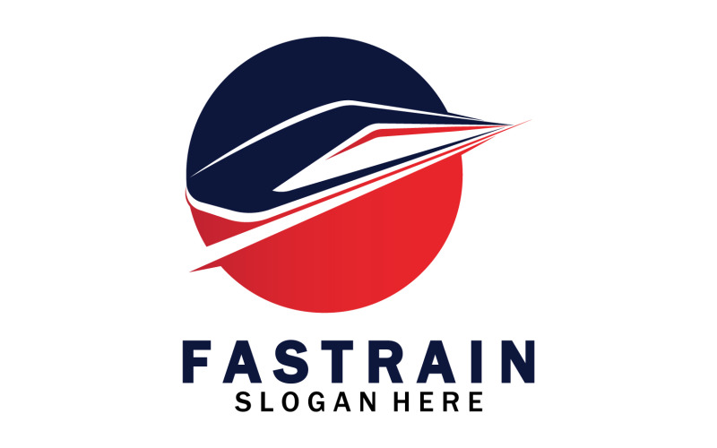 Faster train transportation icon logo v33 Logo Template