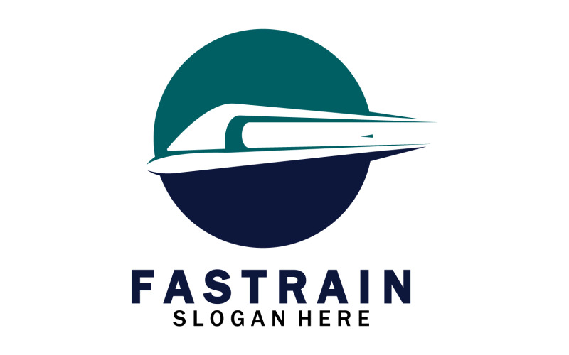 Faster train transportation icon logo v37 Logo Template