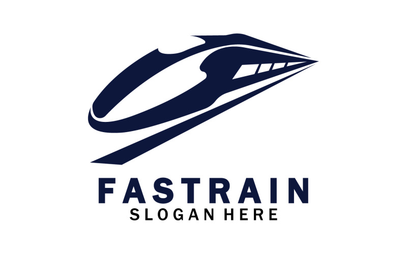 Faster train transportation icon logo v5 Logo Template