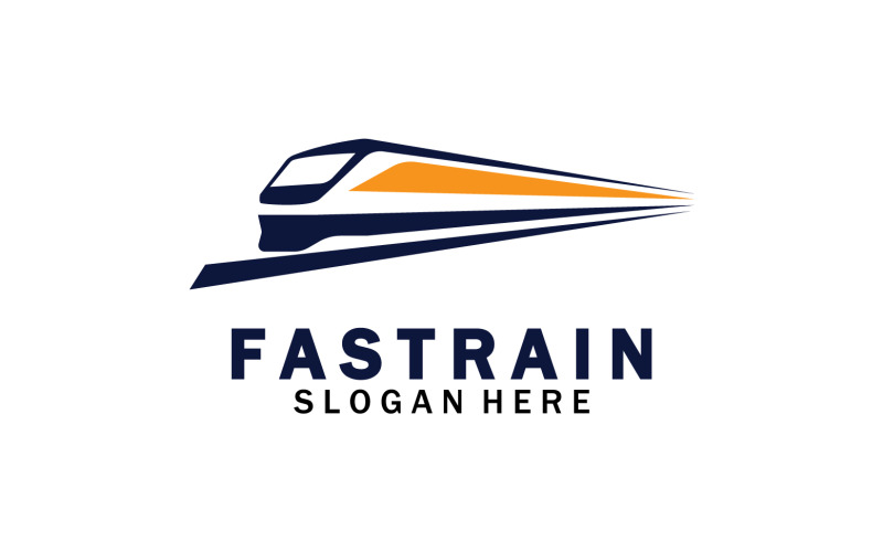 Faster train transportation icon logo v9 Logo Template